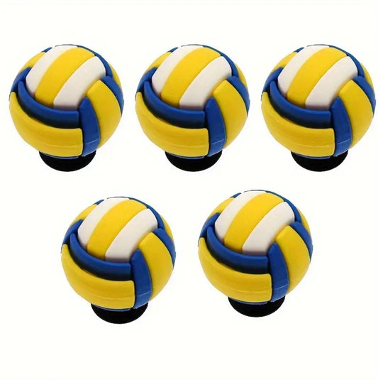 3D Volleyball Croc Charms